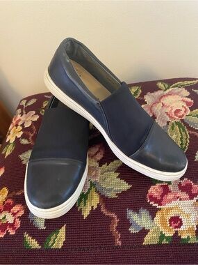 Via Spiga Leather Slip-Ons